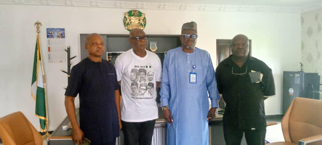 From Left (Mr Donatus Owan-Executive Director, Akamkpa Initiative for Nature and Environment Arikpo Arikpo-Consultant, Hon. Ophod Felix Akposi-Executive chairman Akakpa LGA, Mr Ekpok Erokoro-Executive Director, Citizens for Environmental Safety)